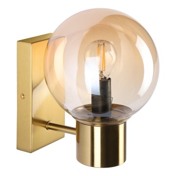 Nástěnná lampa SFERIO 1xE14/5W/230V mosaz/kouřová béžová