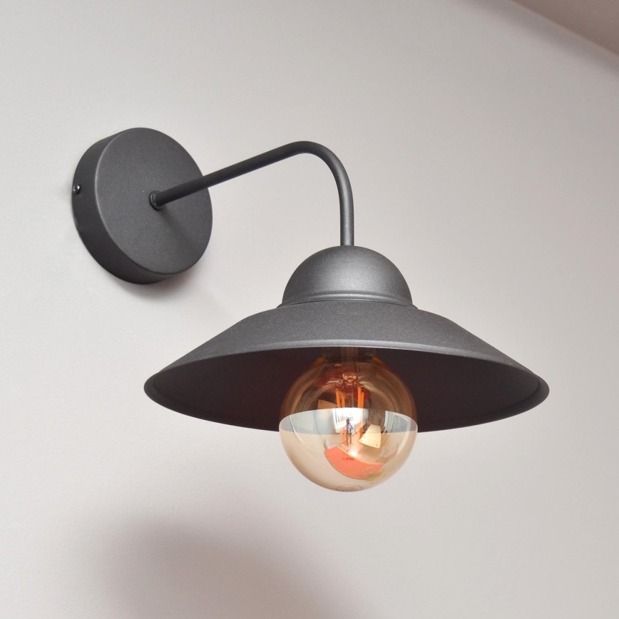 Nástěnná lampa SORAPIS 1xE27/15W/230V černá