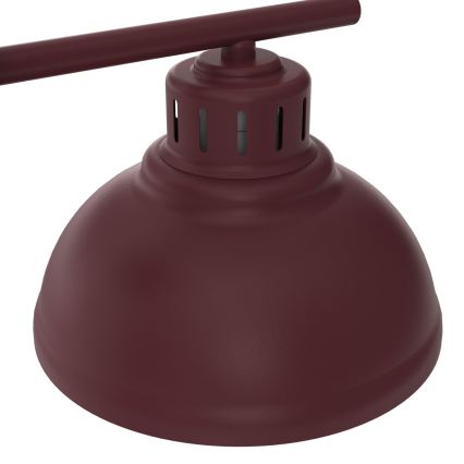 Nástěnná lampa SVEN 1xE27/15W/230V burgundy