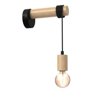 Nástěnná lampa VIGA 1xE27/60W/230V dřevo