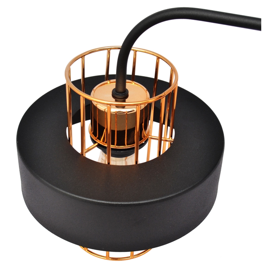 Nástěnná lampa VOLTA 1xE27/15W/230V 34 cm černá/rose gold