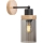 Nástěnná lampa WOODNEST 1xE27/15W/230V borovice/kouřová černá