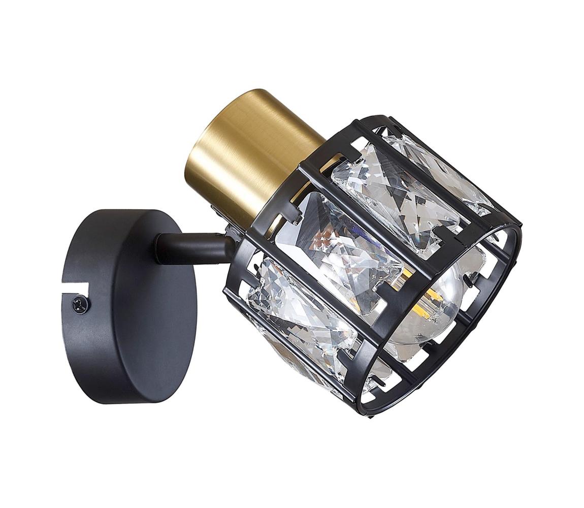 Nástěnná lampa ZAHARA 1xE27/10W/230V černá 336767 – Alasans
