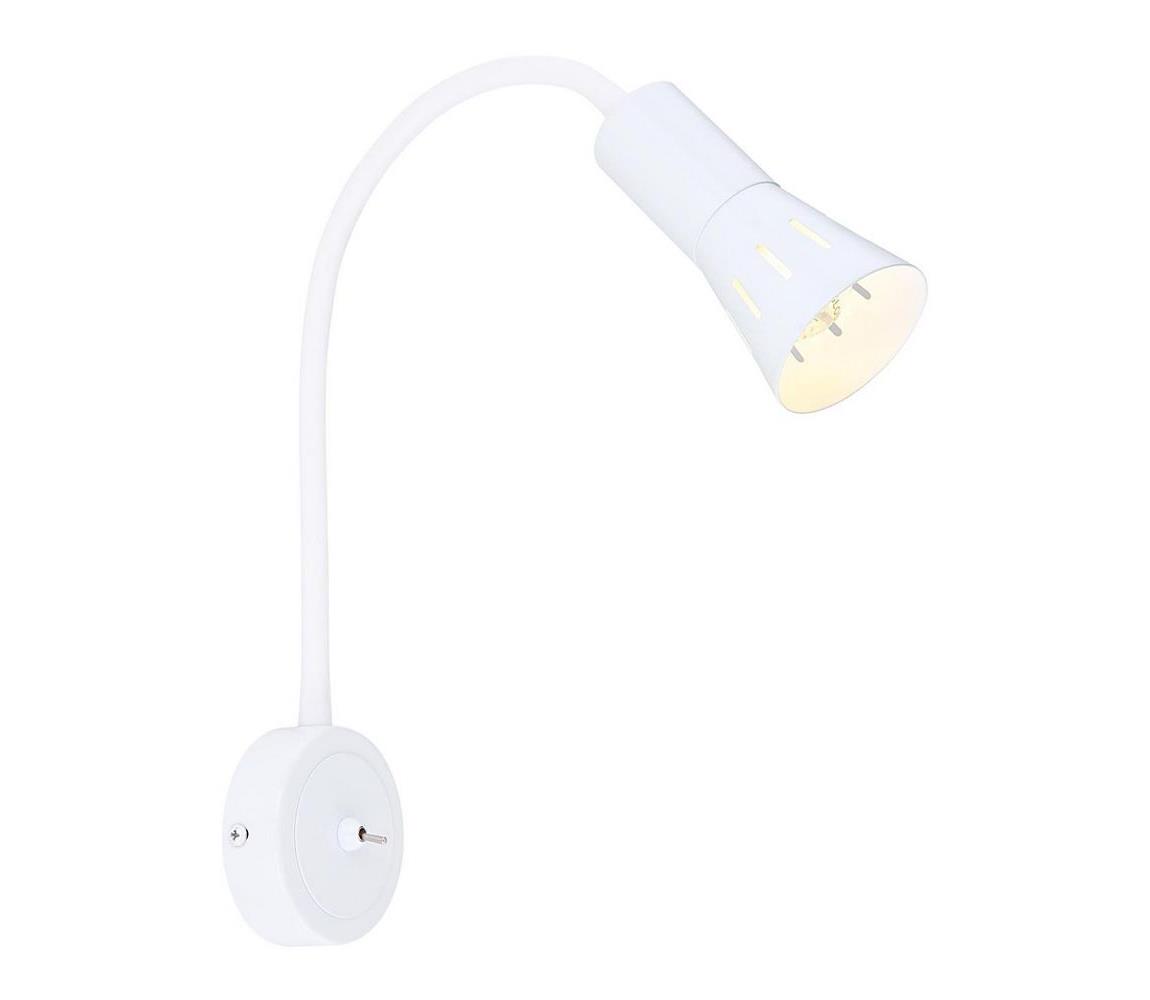 Candellux Nástěnná lampička ARENA 1xE14/40W/230V bílá CA0395