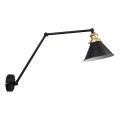 Nástěnná lampička FUNDO 1xE27/40W/230V černá/zlatá