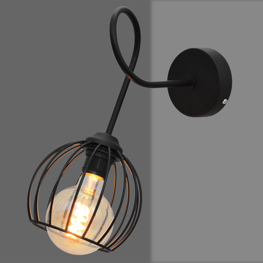 Nástěnná lampička OXFORD 1xE27/15W/230V černá