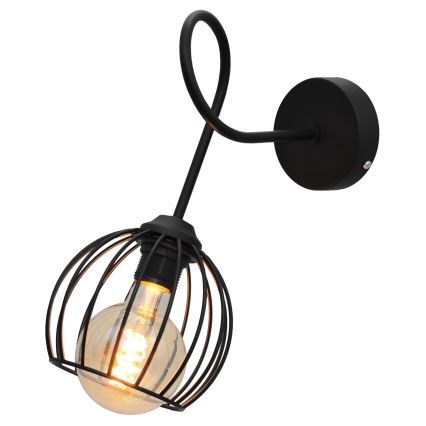 Nástěnná lampička OXFORD 1xE27/15W/230V černá