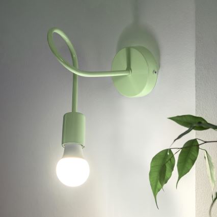 Nástěnná lampička OXFORD 1xE27/15W/230V zelená