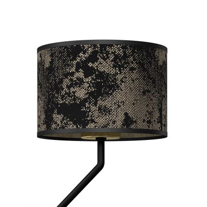 Nástěnná lampička SATINO 1xE27/40W/230V + 1xGU10/MR11/7W černá/zlatá
