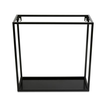 Nástěnná police 40x40 cm černá