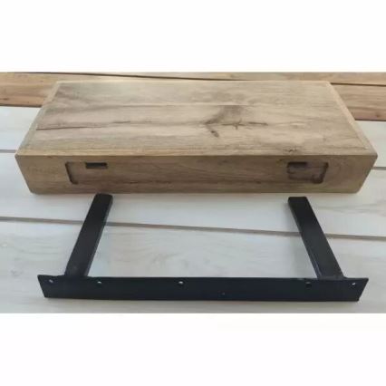 Nástěnná police HINA 22x100 cm masiv/mangovník