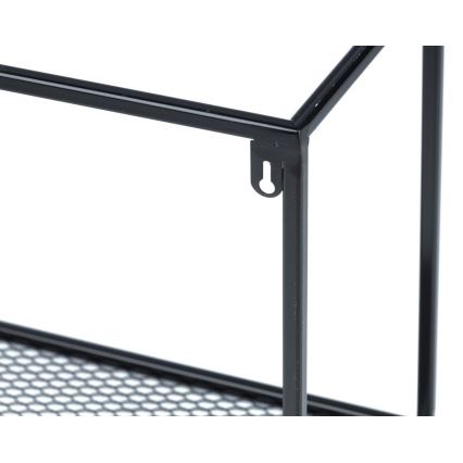 Nástěnná police LOFT 90x30x20 cm černá