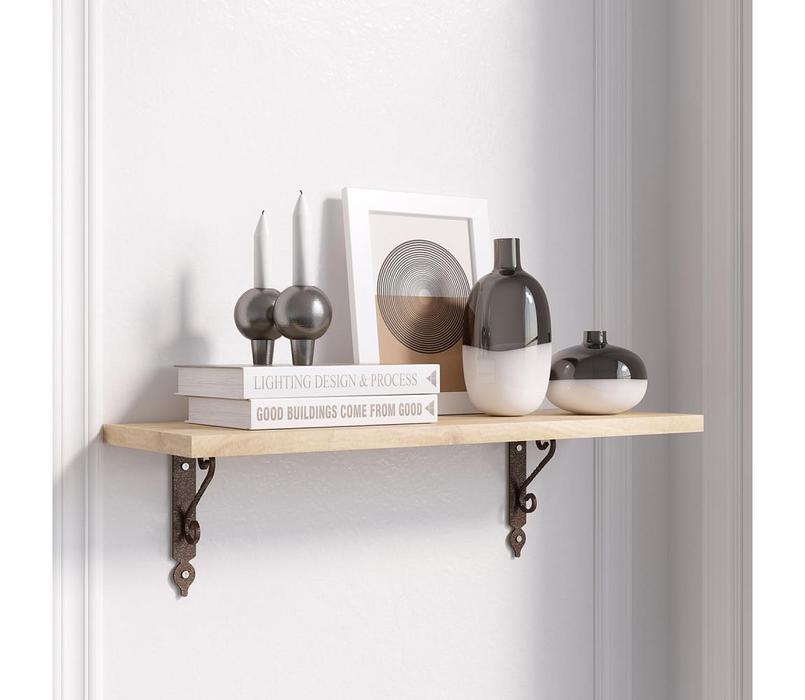 Asir Nástěnná police RETRO 20x60 cm béžová AS1312