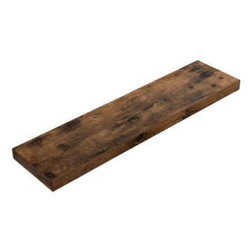 Nástěnná police SHELFY 80x4x20 cm hnědá