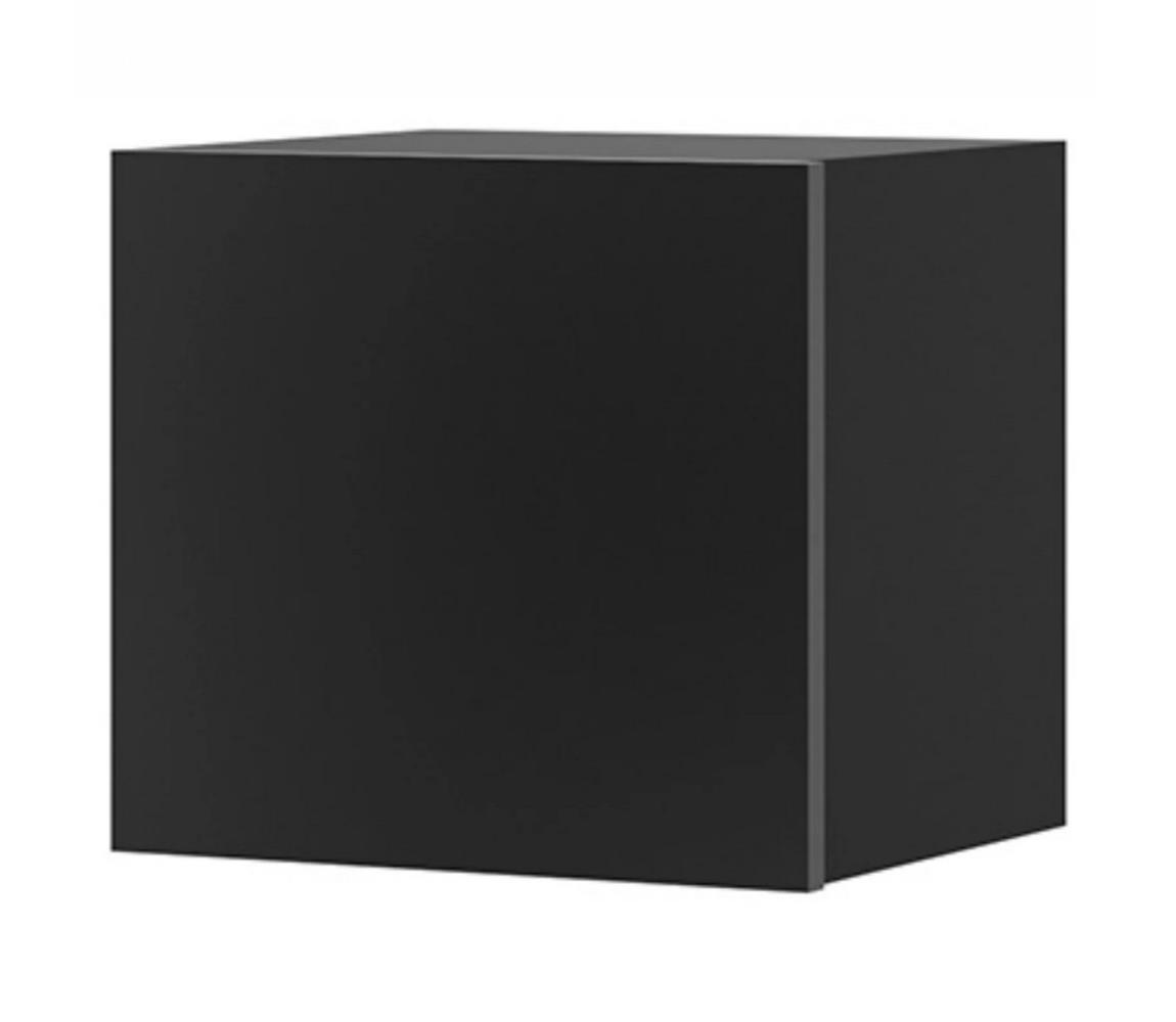 Konsimo Sp. z o.o. Sp. k. Nástěnná skříňka PAVO 34x34 cm lesklá černá 