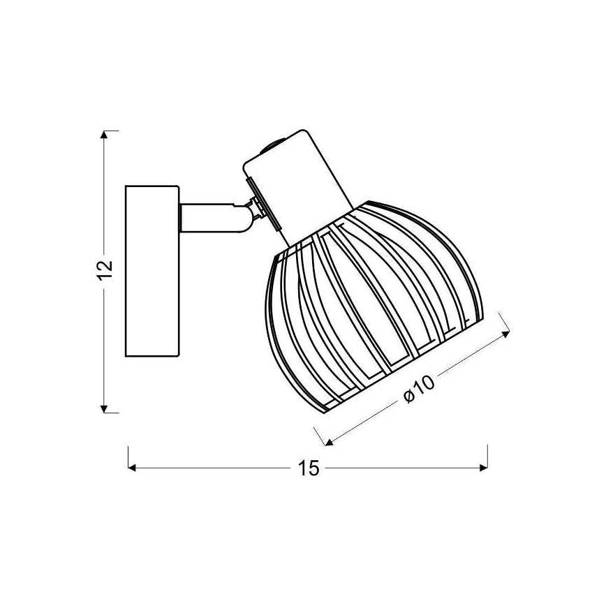 Nástěnné bodové svítidlo ATARRI 1xE14/25W/230V