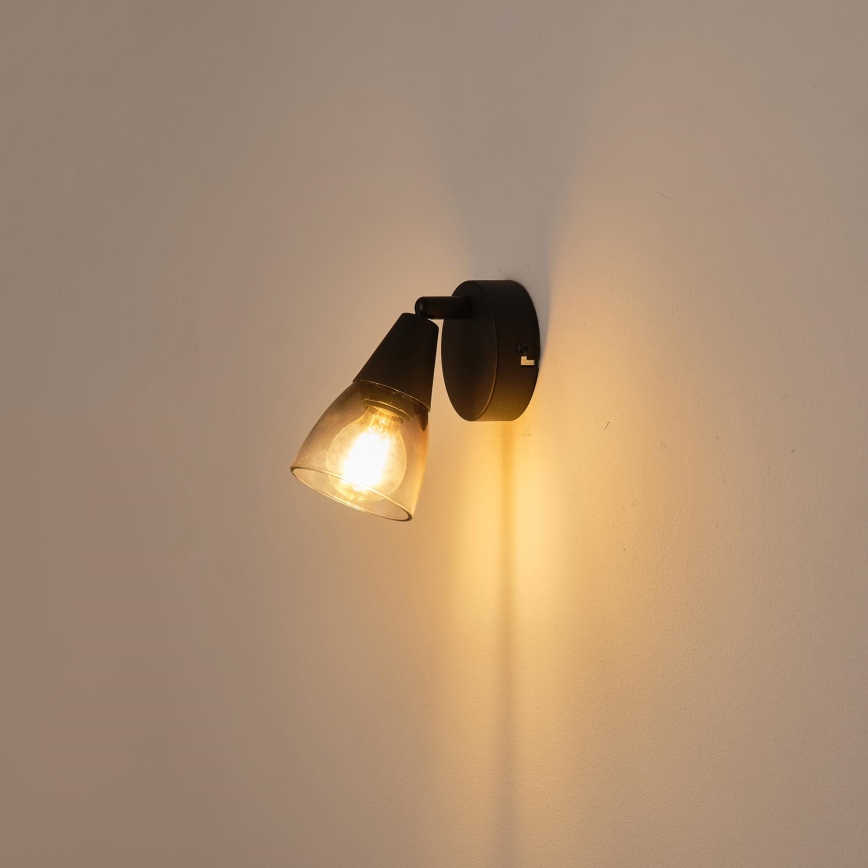 Nástěnné bodové svítidlo CLASSY 1xE14/7W/230V kouřová