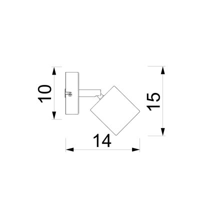 Nástěnné bodové svítidlo DEMIA 1xGU10/8W/230V béžová