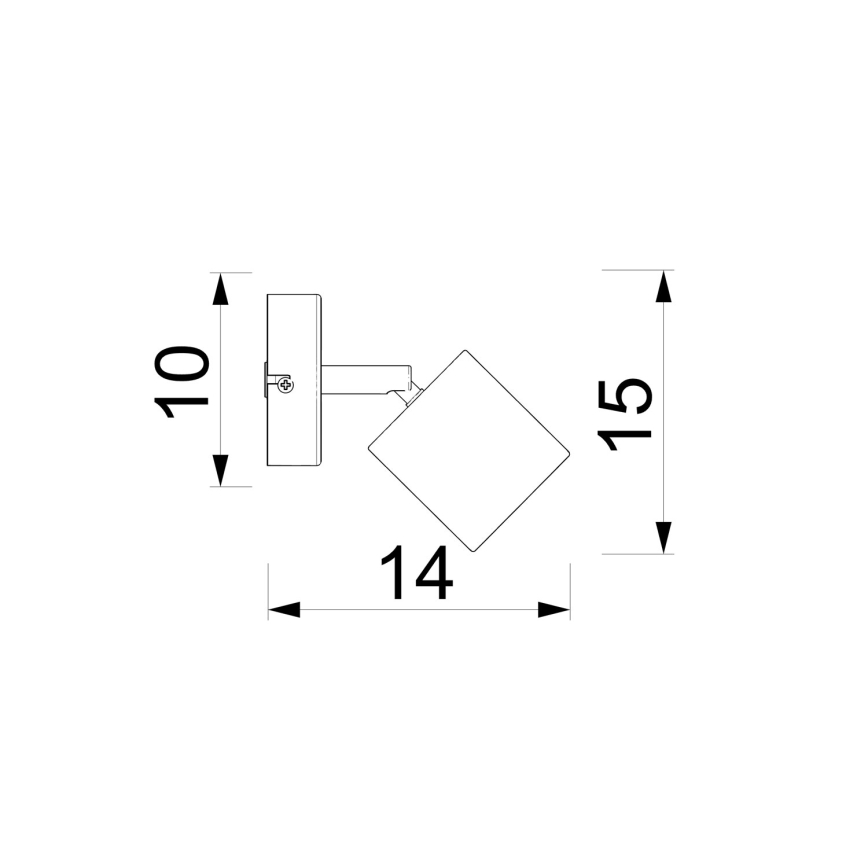 Nástěnné bodové svítidlo DEMIA 1xGU10/8W/230V béžová