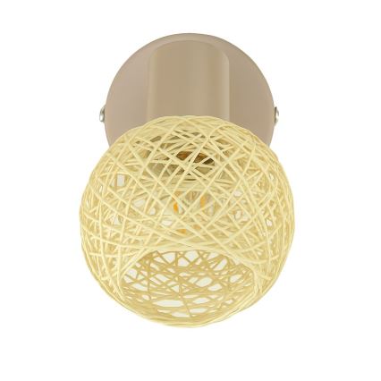 Nástěnné bodové svítidlo DEX 1xE14/10W/230V béžová/krémová