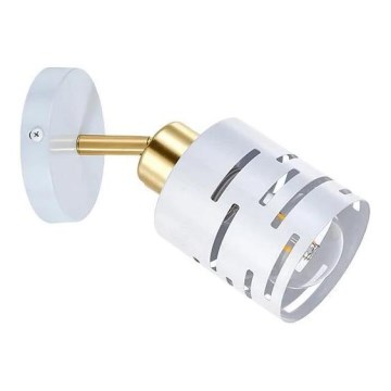 Nástěnné bodové svítidlo ELEN 1xE27/35W/230V bílá/zlatá