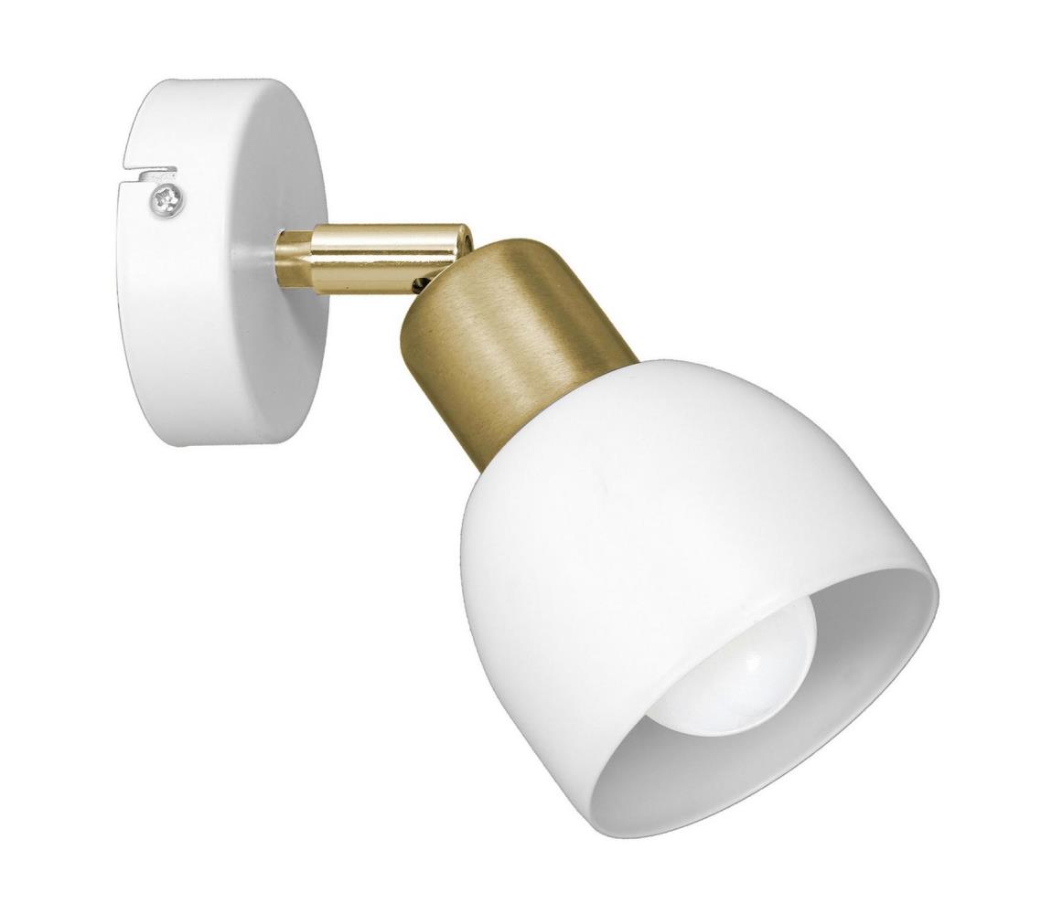 Luminex Nástěnné bodové svítidlo FRESNO 1xE27/60W/230V bílá/zlatá LU3225