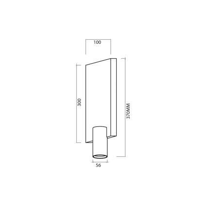 Nástěnné bodové svítidlo GENESIS 1xGU10/8W/230V černá