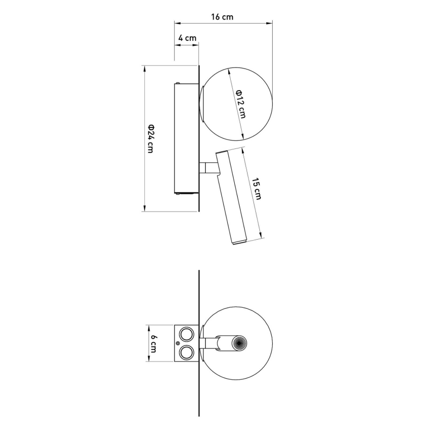 Nástěnné bodové svítidlo HOTEL MOOD 1xG9/12W/230V + 1xG9/3W mintová