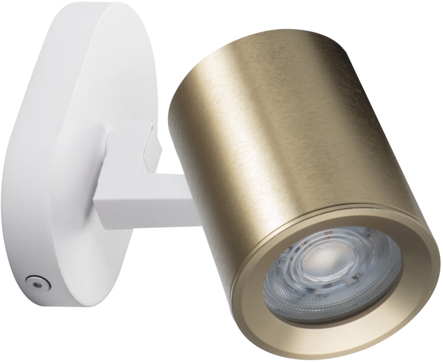 Nástěnné bodové svítidlo LAURIN 1xGU10/10W/230V mosaz/bílá