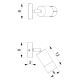 Nástěnné bodové svítidlo LINK 1xGU10/8W/230V černá/mosaz