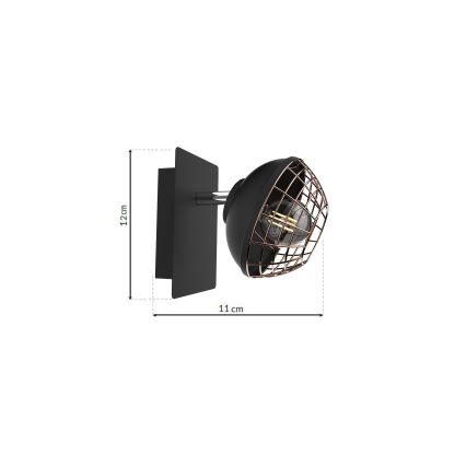 Nástěnné bodové svítidlo LOGAN 1xE14/40W/230V
