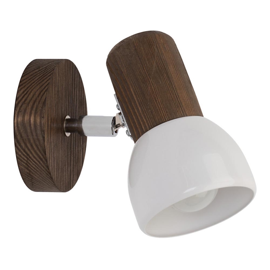 Nástěnné bodové svítidlo NEL 1xE27/15W/230V borovice