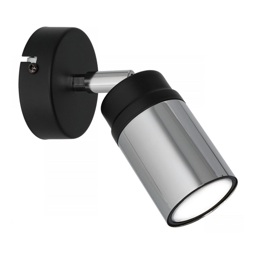 Nástěnné bodové svítidlo NEST 1xGU10/8W/230V černá/lesklý chrom