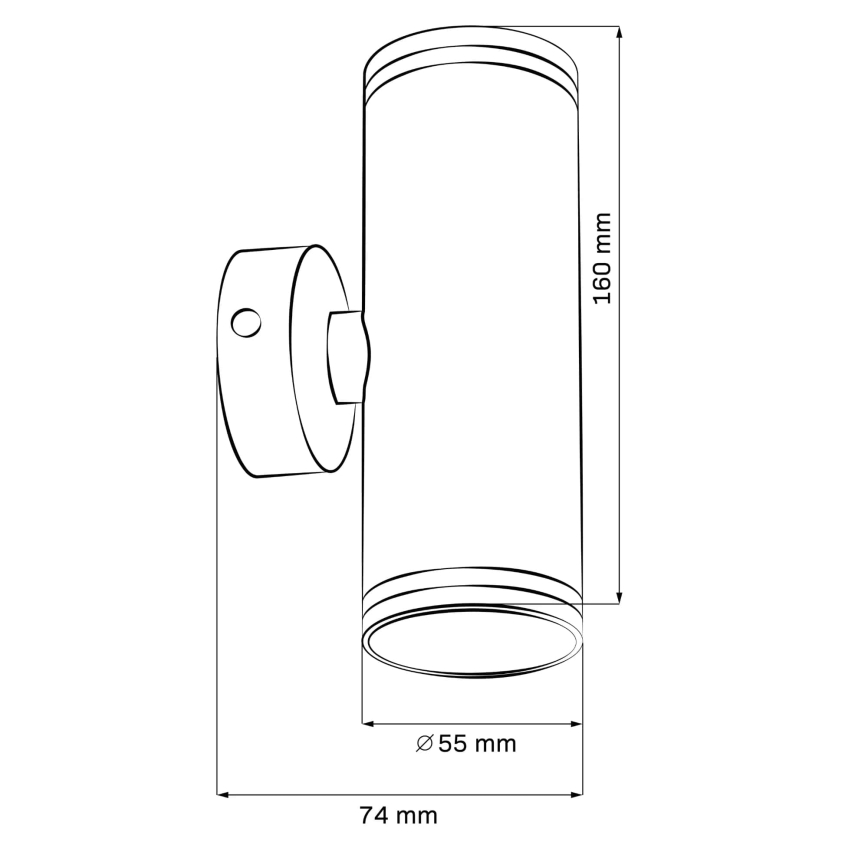 Nástěnné bodové svítidlo PARIS 2xGU10/10W/230V bílá