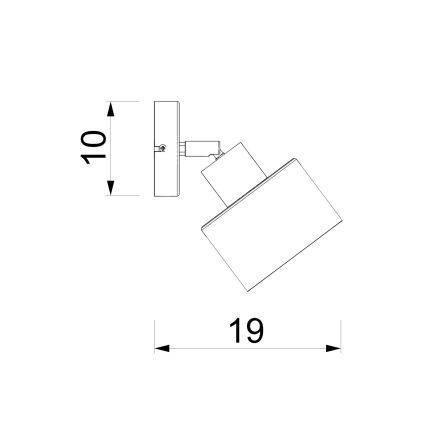 Nástěnné bodové svítidlo PARKLA 1xE27/15W/230V černá