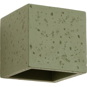 Nástěnné bodové svítidlo QUAD 1xG9/8W/230V beton/zelená