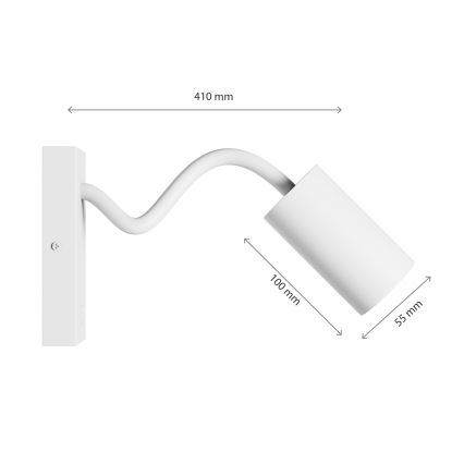 Nástěnné bodové svítidlo SQUALLA VARIOSA 1xGU10/10W/230V bílá
