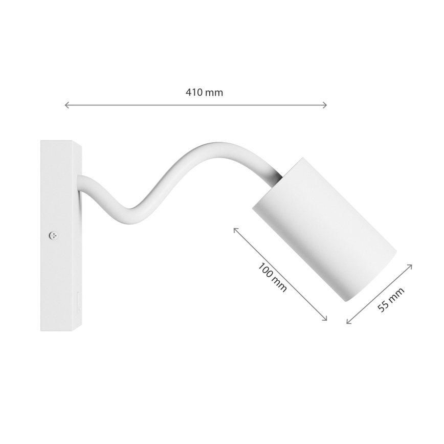 Nástěnné bodové svítidlo SQUALLA VARIOSA 1xGU10/10W/230V bílá