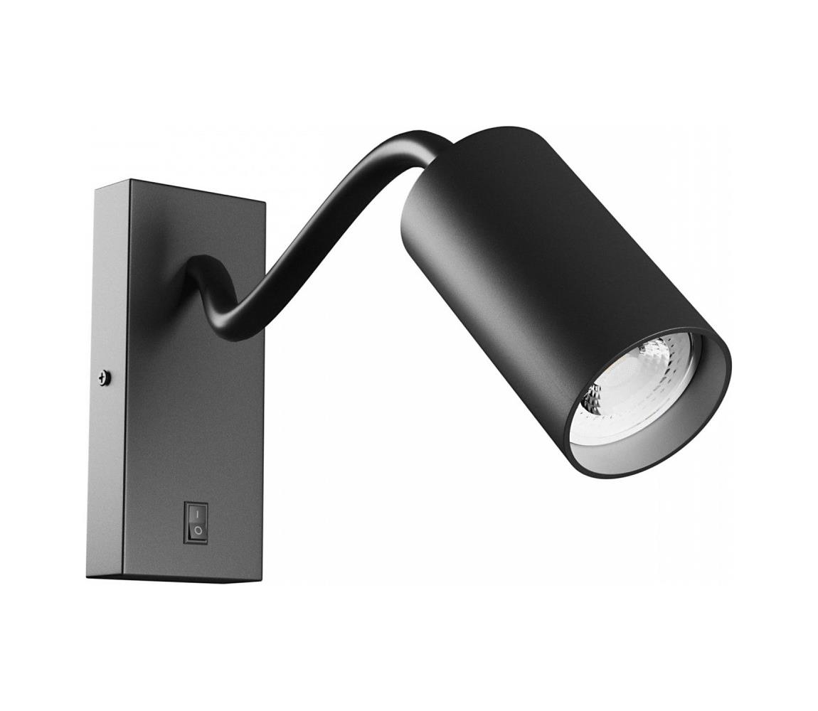 Nástěnné bodové svítidlo SQUALLA VARIOSA 1xGU10/10W/230V černá 6024 – Alasans
