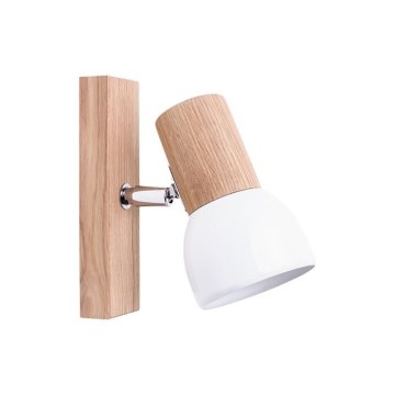 Nástěnné bodové svítidlo SVENDA 1xE27/60W/230V dub