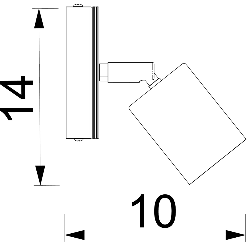 Nástěnné bodové svítidlo TULON 1xGU10/8W/230V bílá/dub