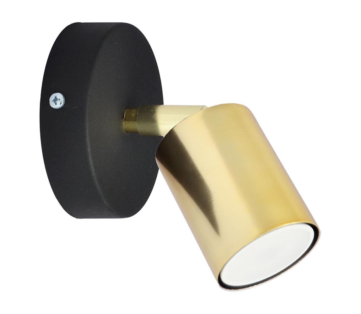 Helam Nástěnné bodové svítidlo TUNE 1xGU10/60W/230V zlatá/černá HE1390