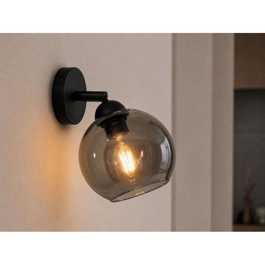 Nástěnné bodové svítidlo UNO 1xE27/60W/230V černá