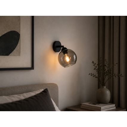 Nástěnné bodové svítidlo UNO 1xE27/60W/230V černá