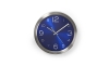 Nástěnné hodiny 1xAA/1,5V nerez 30 cm modrá