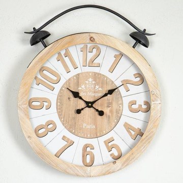 Nástěnné hodiny 1xAA pr. 50 cm béžová