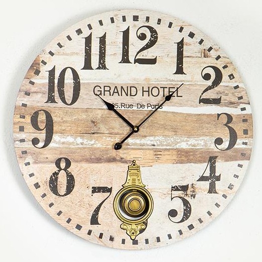 Nástěnné hodiny 1xAA pr. 58,2 cm béžová