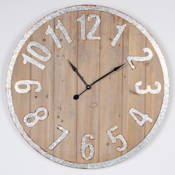Nástěnné hodiny 1xAA pr. 60 cm béžová