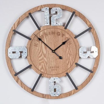 Nástěnné hodiny 1xAA pr. 60 cm béžová