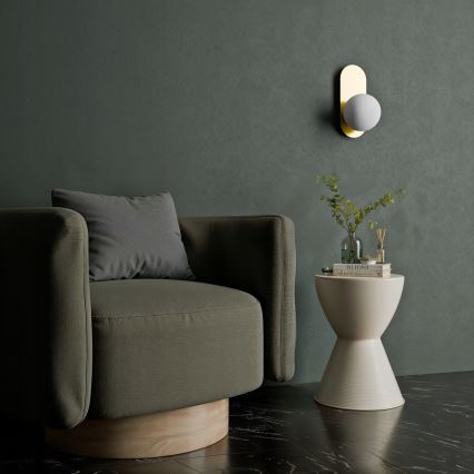 Nástěnné svítidlo 1xE27/40W/230V zlatá/bílá